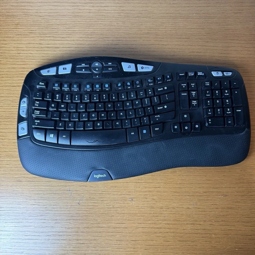 Logitech K350 Comfort Wave Wireless Keyboard NO USB Dongle